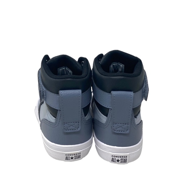 Converse Pro Blaze Strap Sneaker Kids Women's Leather Mid Top Gray Shoes A05708C - Picture 5 of 9